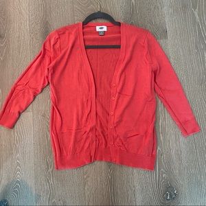 Old Navy Coral Cardigan